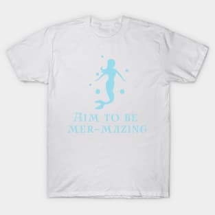 Mermaid club quote cute ocean graphic T-Shirt